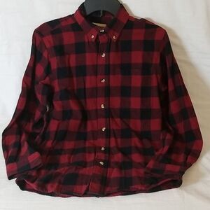 Hobbs Creek Red‎ and Black Buffalo Plaid Shirt Size S